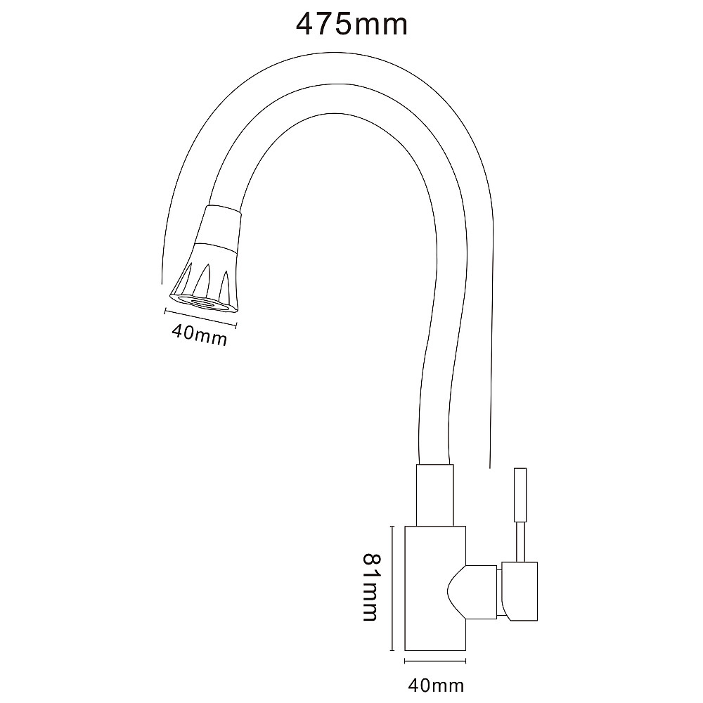 Змішувач для кухні EcoMIX Stella STE-203SA-GP-B01 Луцьк - фото 6