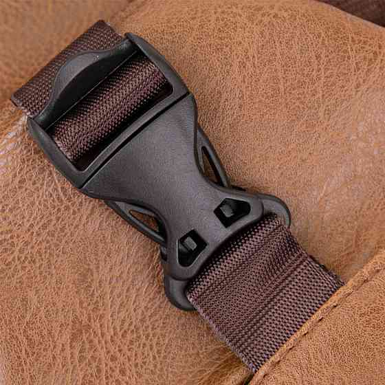 Сумка крос боді з емблемою зі шкірозамінника Vintage 20570 Руда Київ