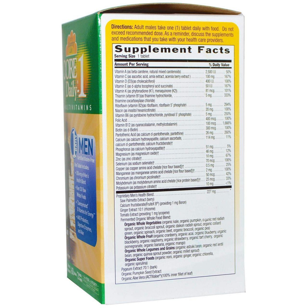 Мультивитаминный комплекс Country Life Core Daily-1 Multivitamins for Men 60 таблеток Киев - изображение 5