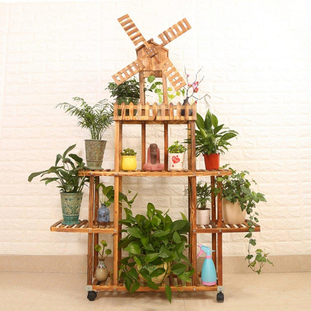 Підставка для квітів "Леваллуа" на коліщатках капучино Миколаїв - фото 1