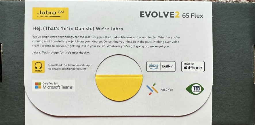 Навушники jabra evolve2 65flex /бездротові / відеоконференція/ Київ - фото 5