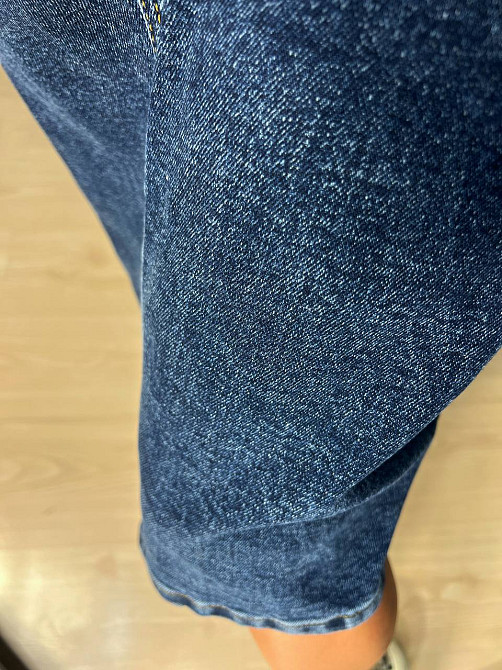 Спідниця джинсова Vanver 8251 середньої довжини з розрізом великі розміри синя, синій, З6, 36, 98 см, 120 см Київ - фото 9