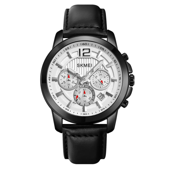 Годинник чоловічий наручний Skmei 1989 (Чорний з  сріблястим) Вінниця