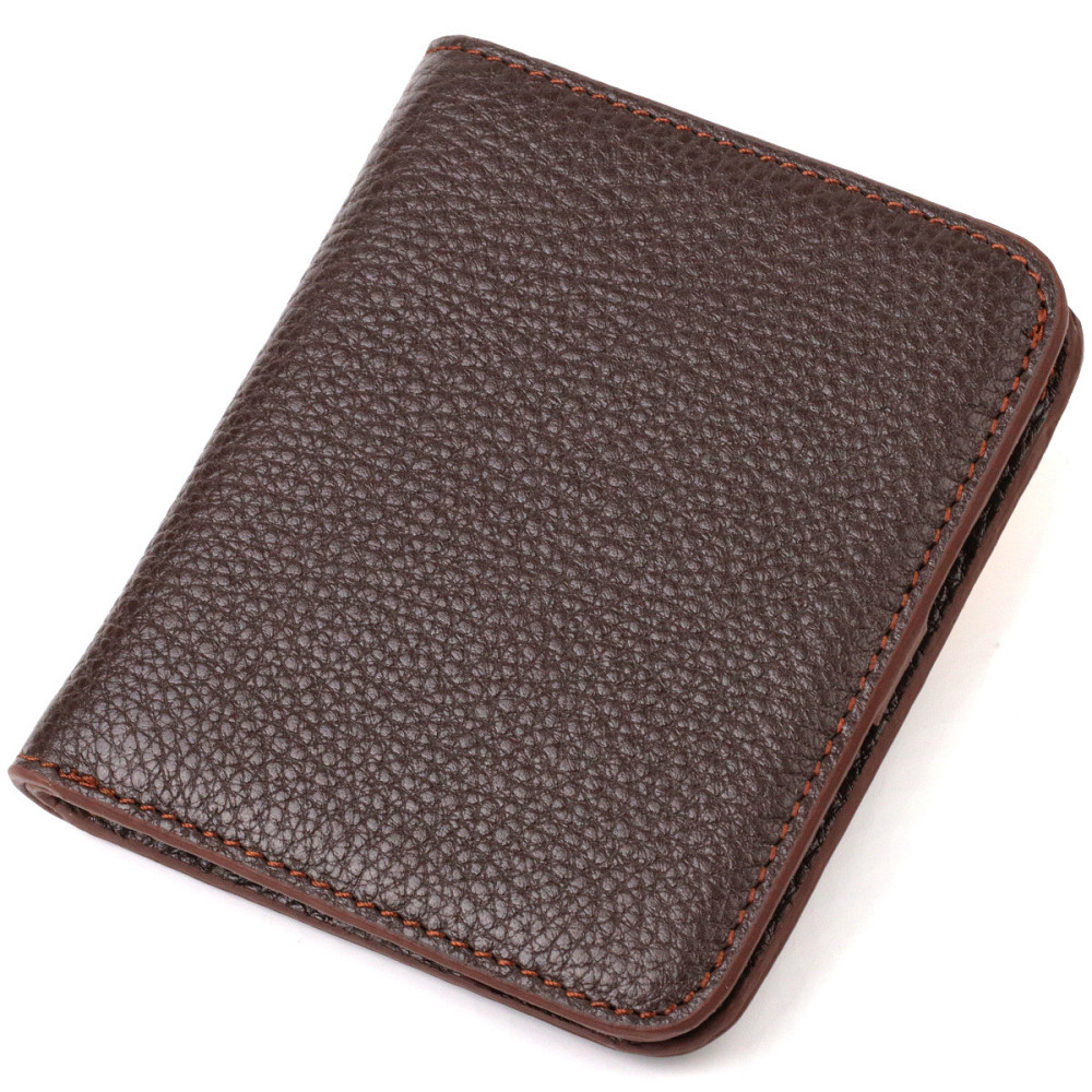 Гаманець для жінок невеликого розміру з натуральної шкіри CANPELLINI 21798 Коричневий Київ - фото 3