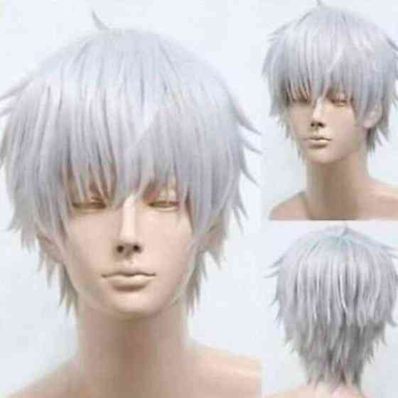 Перука чоловіча косплей аніме "Gintama" - Сірий Вінниця