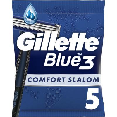 Бритва Gillette Blue 3 Comfort Slalom 5 шт. (8006540808689) Вінниця - фото 1