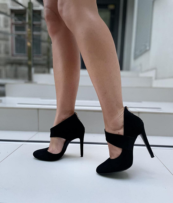 Vices Туфлі жіночі VICES чорні екозамша висота каблука 10 см розміри 36р.40р. (1130-1) Коломыя - изображение 6