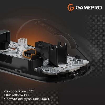 Мишка GamePro Genesis Ranker Wireless/Bluetooth/USB Black (GM012B) Вінниця - фото 9