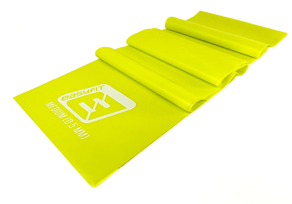 EasyFit Стрічка латексна EasyFit 0.5 мм для пілатеса та йоги жовта Коломия - фото 1