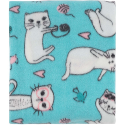 Плед Ardesto Fleece 100% полиэстер, котики, голубой 130х160 см (ART0726PB) Винница - изображение 3