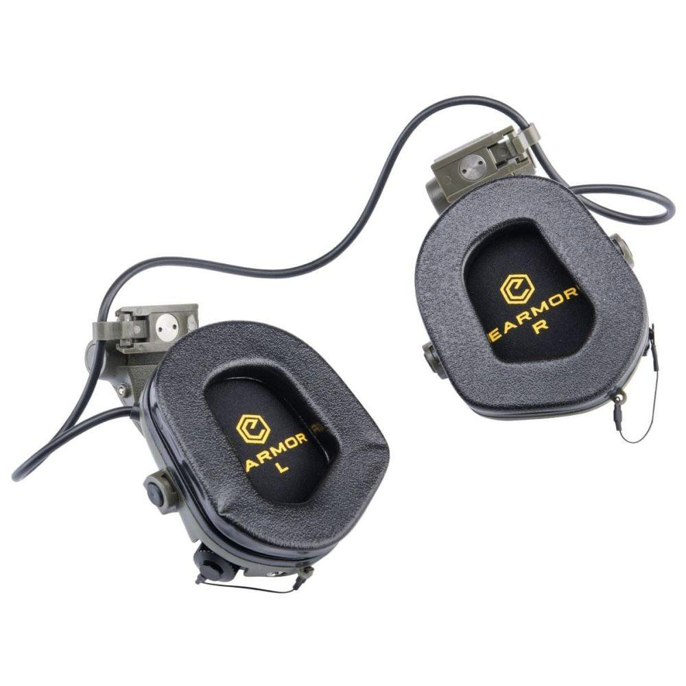 Активні захисні навушники Earmor M31X MARK3 ARC (FG) Olive з кріпленням на шолом (96-00047) Київ - фото 12