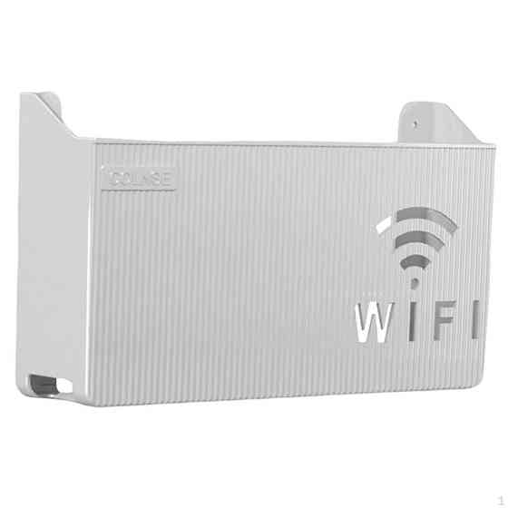 Тримач для Wi-Fi бездротового маршрутизатора.Полка підвісна для роутера, тримач для модему сірий Кам'янець-Подільський
