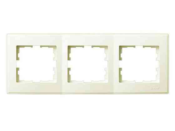 MIRA Рамка 3-я горизонтальная без вставки белый Lezard Харьков