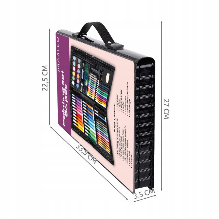 Набір для малювання з 86 елементами у валізі: олівці та фломастери Maaleo (9173) Нововолинськ - фото 6