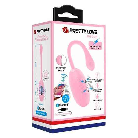 Віброяйце PRETTY LOVE DOREEN 3 Electric Shock / 12 Vibrations USB, APP Sex Aura Київ