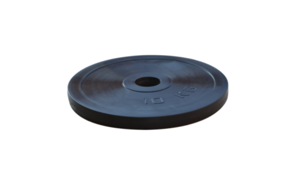 Диск прогумований 10 кг на гриф 25 мм Гантелі, гирі, штанги і диски металевий Київ