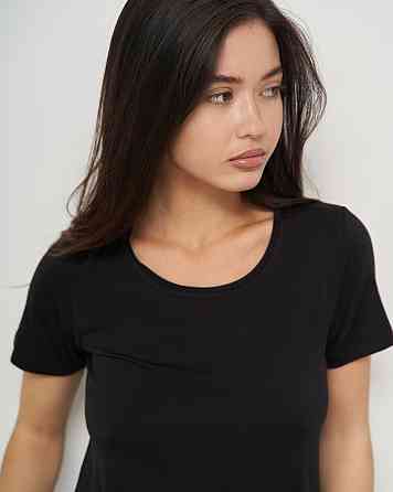 Футболка з віскози жіноча — Білий, Чорний — Ozkan 26976 XL Київ