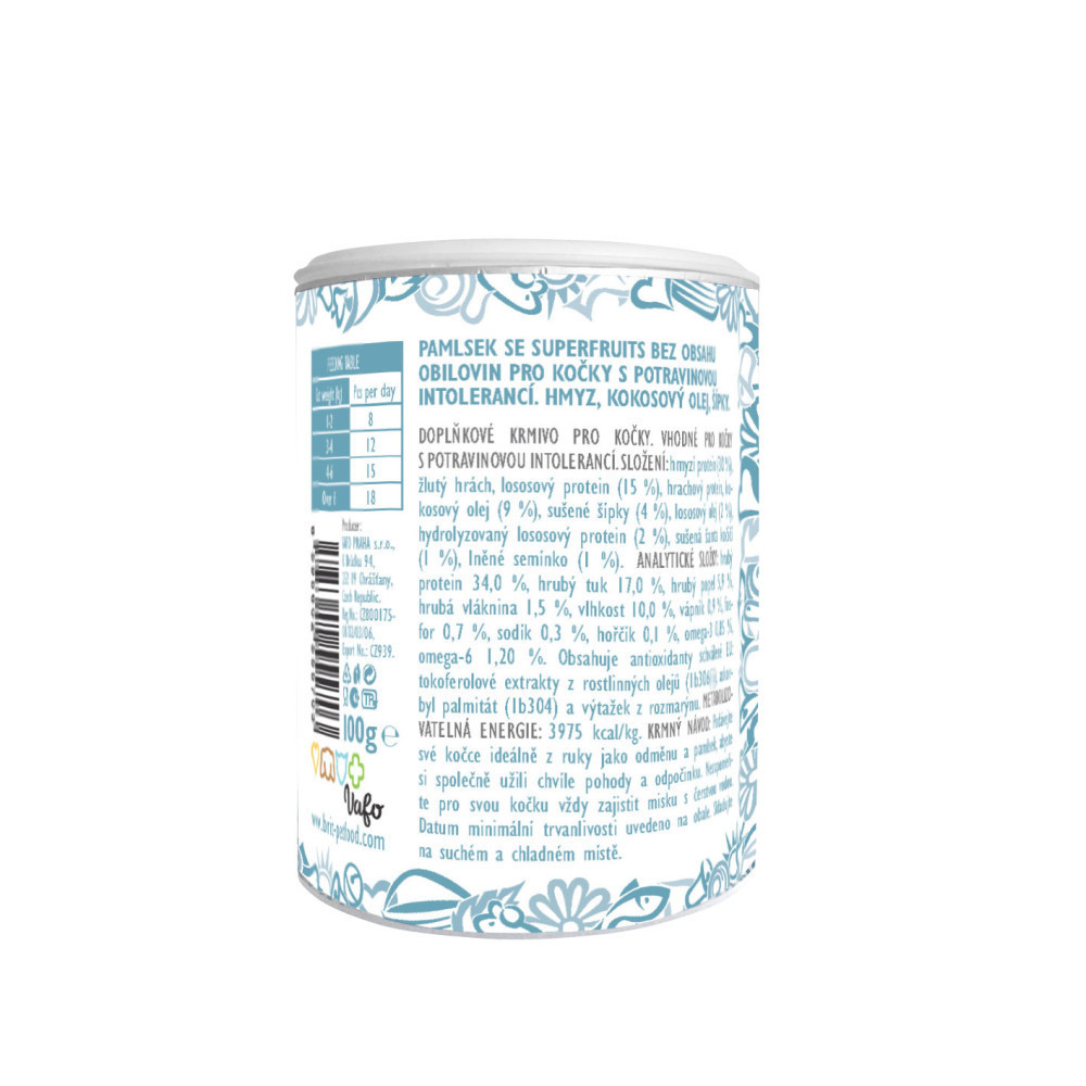 Ласощі для котів Brit Care Cat Snack Superfruits Insect комахи, 100 г Вінниця - фото 2