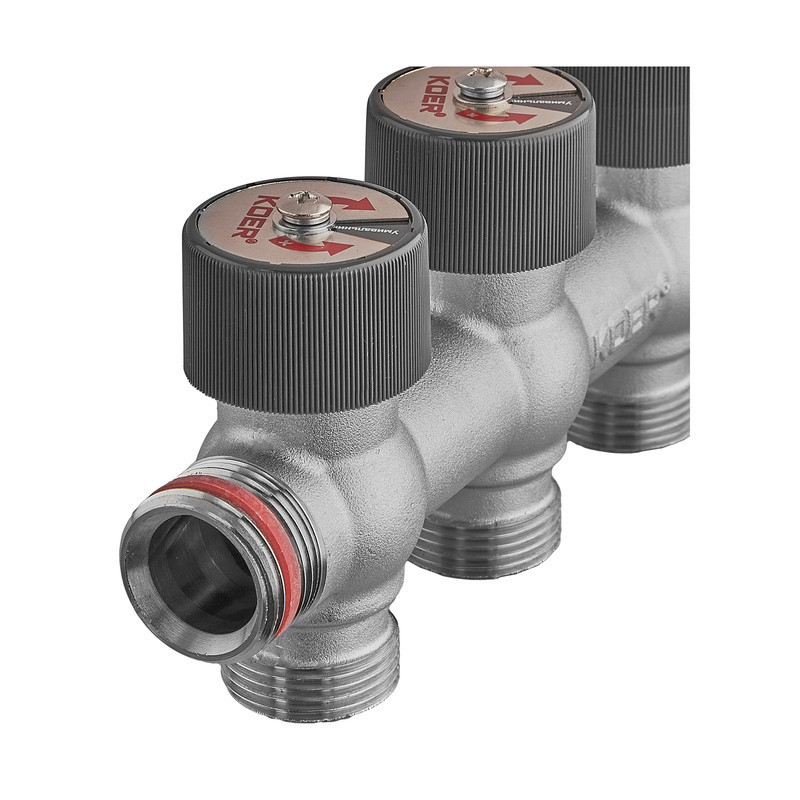 Колектор вентильний без фітингу Koer KR.1128-2 - 3/4"x3/4"x3/4"x2 Ways (KR5871)   ( 27399 ) Харків - фото 3