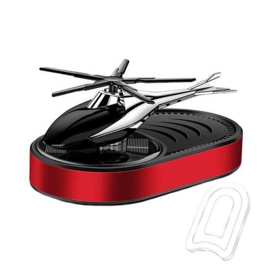 Ароматизатор автомобильный Вертолет на солнечной батарее (Красный) Винница - изображение 1