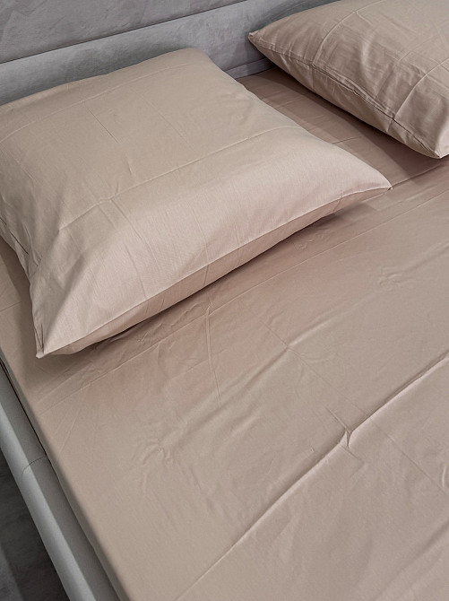 Ecotton Комплект наволочок Ecotton 70х70 см із сатину 2 шт (арт. 14-1210 Shifting Sand) кремови Коломия - фото 2