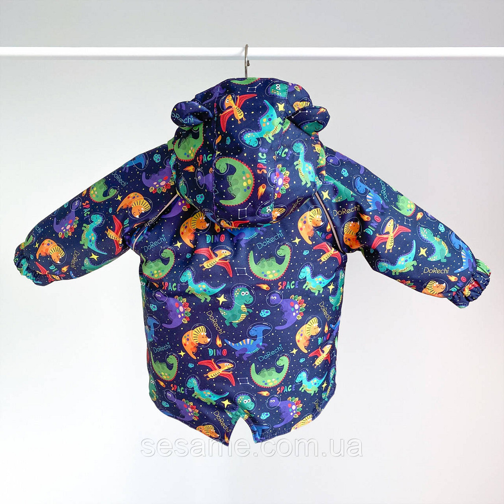Дитяча Куртка-парку демісезонна Динозаврі у космосі Харків - фото 2