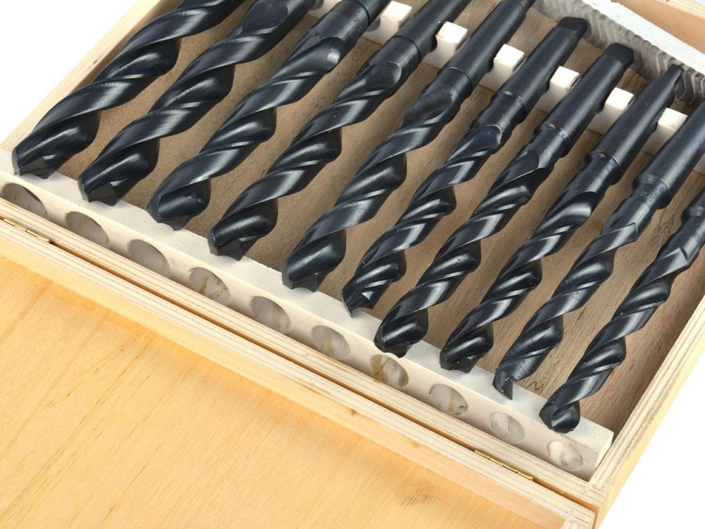 Свердла металу конус B16-MK2 "GEKO" [комплект 10шт] HSS 14,5-23,0мм в дерев'яному кейсі Київ - фото 6