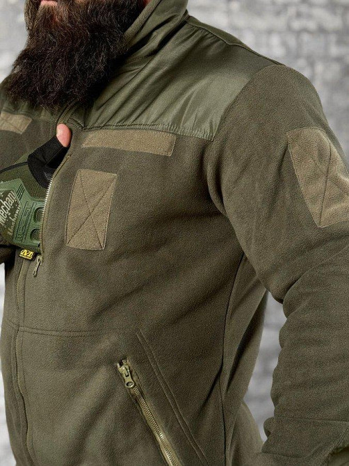 Тактическая флисовка ЛЮКС   karma oliva ВТ6443 Одесса - изображение 4