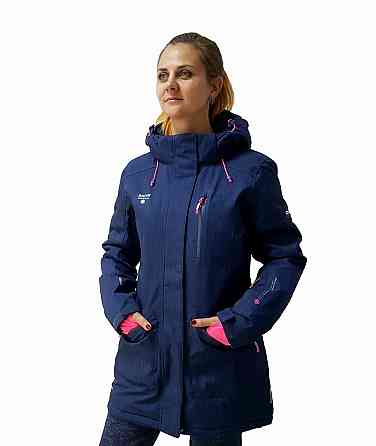 Женская удлиненная зимняя куртка- парка 