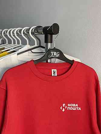 Свитшот тёплый с логотипом «Нова пошта» для сотрудников Черновцы