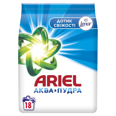 Пральний порошок Ariel Аква-Пудра Touch of Lenor 2.7 кг (8006540536766) Вінниця - фото 1