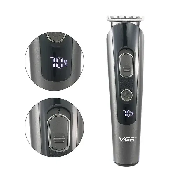 Машинка для стрижки волосся 5 в 1 VGR V-175 акумуляторна USB зарядка, триммер, бритва, насадки Одеса - фото 9
