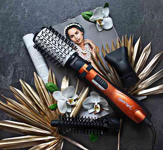 Фен-стайлер для волосся з 3 насадками Gemei GM 4828 SBR Київ