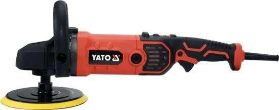 Потужна полірувальна машина Yato YT-82196 : 1400 Вт, регулювання обертів, 3500 об/хв, круг 180 мм, липучка (YT-82196) Київ