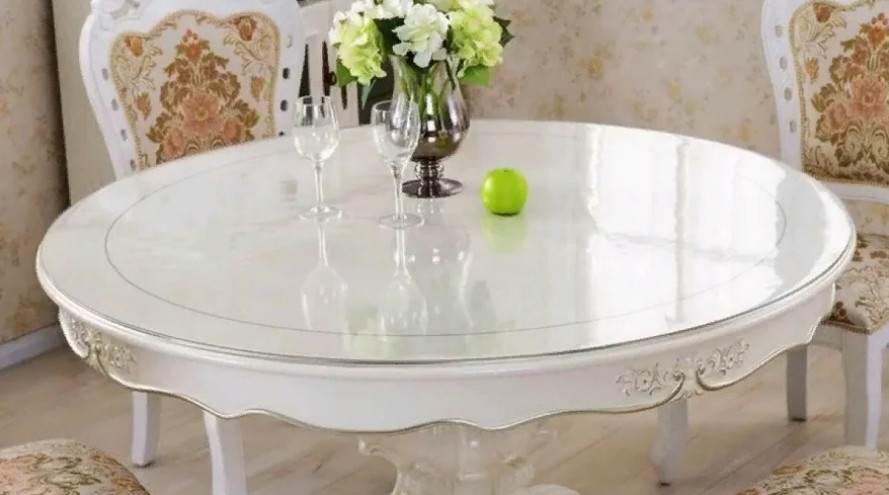 М'яке скло Прозора силіконова скатертина на стіл Soft Glass Захист для меблів 3.7х1.0 м Товщина 1.5 мм Вінниця - фото 7