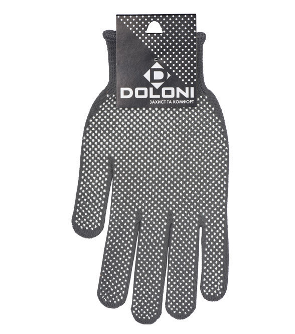 Doloni рукавички захисні трикотажні з ПВХ малюнком, розмір 10, Лайт 4413 Рівне - фото 6