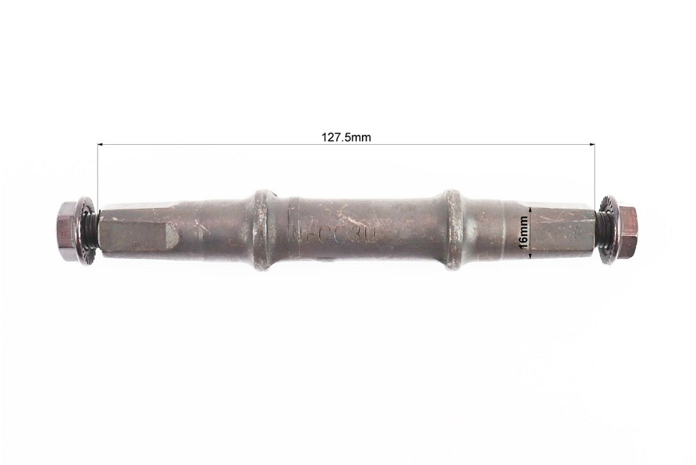 Вал каретки MTB "квадрат" 127,5мм, під гайку, 3U Київ - фото 2