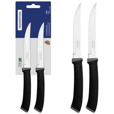 Набор ножей Tramontina Felice Black Steak Serrate 127 мм 2 шт (23492/205) Винница