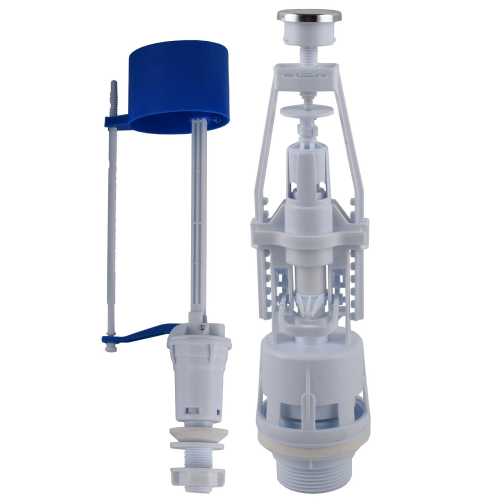 Набор для бачка унитаза OPTIMUM нижн подв пласт 1/2″ и сливним механизмом с одной кнопкой OPTI 0710 (000031468) Киев - изображение 1