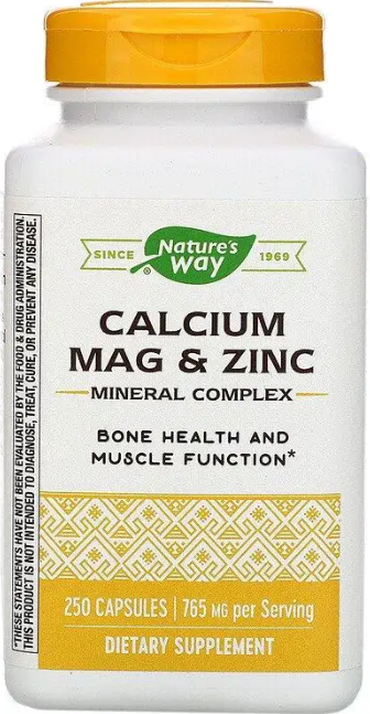 Кальцій Магній Цинк Nature's Way Calcium Mag & Zinc 250 капс Київ - фото 1