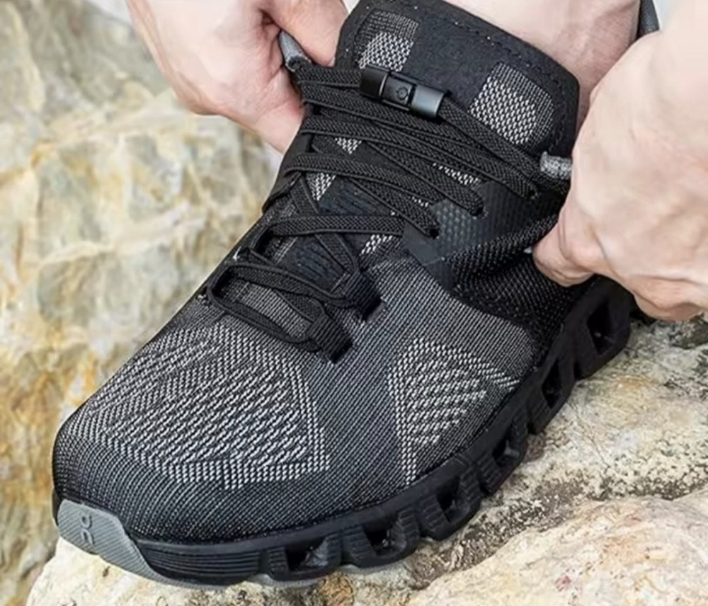 Еластичні шнурки без зав'язок з металевими застібками в колір Чорний Смела - изображение 5