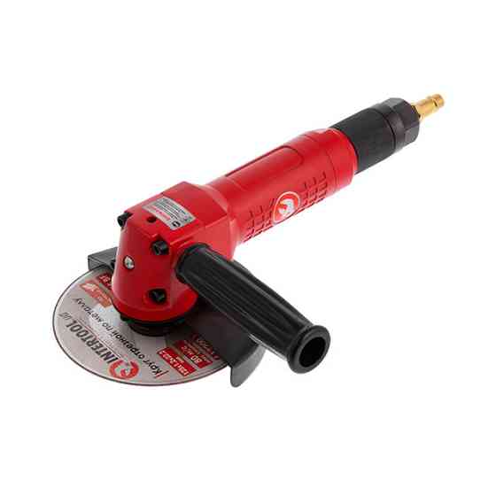 Шліфмашина кутова пневматична, 125 мм, до 6 атм, 11000 об/хв, 140 л/хв INTERTOOL PT-1202 Киев