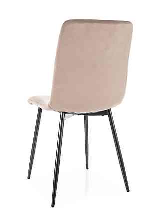 Стілець DAREN VELVET чорний каркас/капучино BL.38 Киев