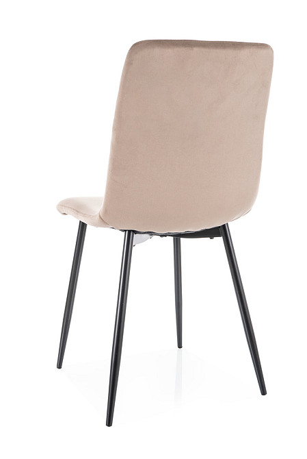 Стілець DAREN VELVET чорний каркас/капучино BL.38 Киев - изображение 4