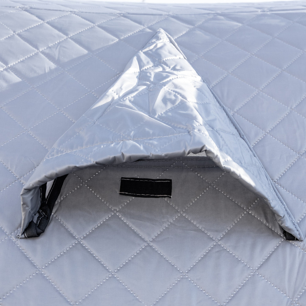 Намет зимовий утеплений "куб" 210х210х210 для рибалки туризму кемпінгу та подорожей Сірий LU-BD18G Коломия - фото 6