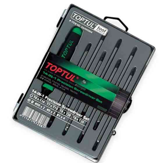 Викрутка 2-х сторін. з 7-ма двосторонніми бітами 14в1 CrV Мукачево