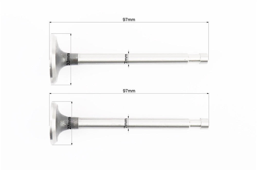 Клапан впускний (h-97; D-32; d-7), випускний (h-97; D-27; d-7) к-кт 2шт R175A/R180NM Киев - изображение 2