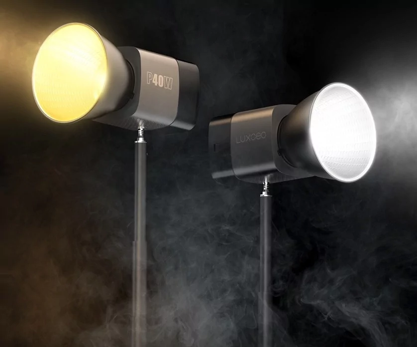 Монохроматичний освітлювач Luxceo P40W COB LED для фотостудії Київ - фото 7