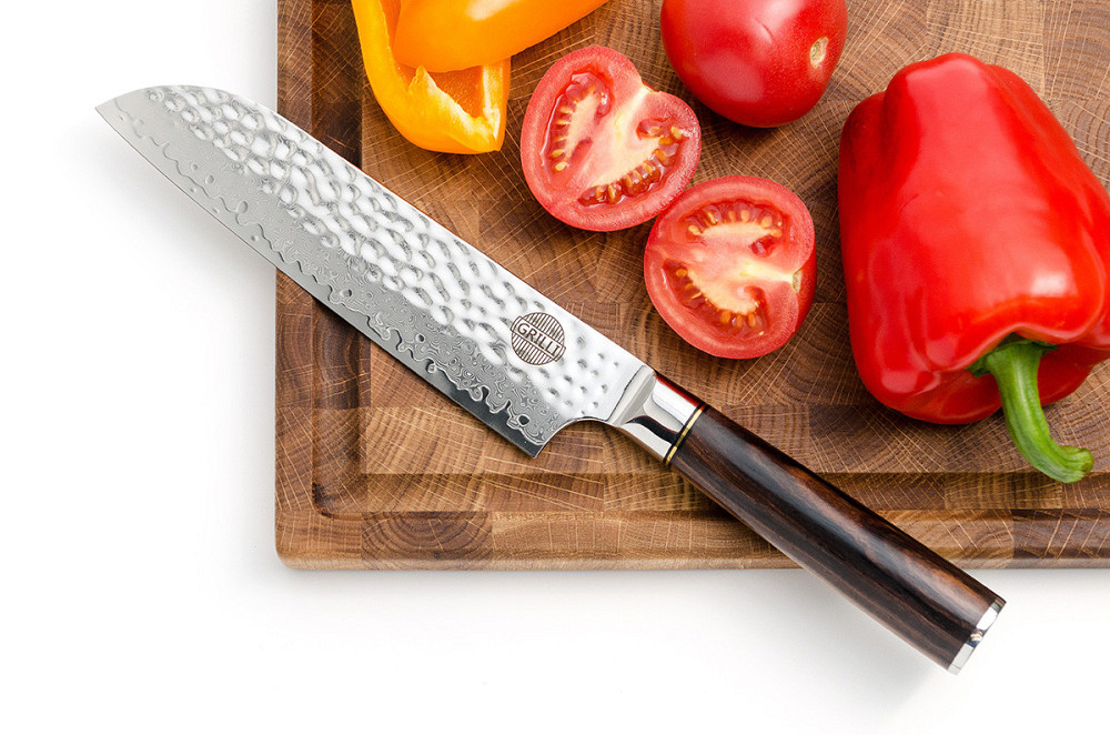 Професійний ніж із дамаської сталі Santoku 18 см GRILLI 88871 Код: 012180 Рівне - фото 7