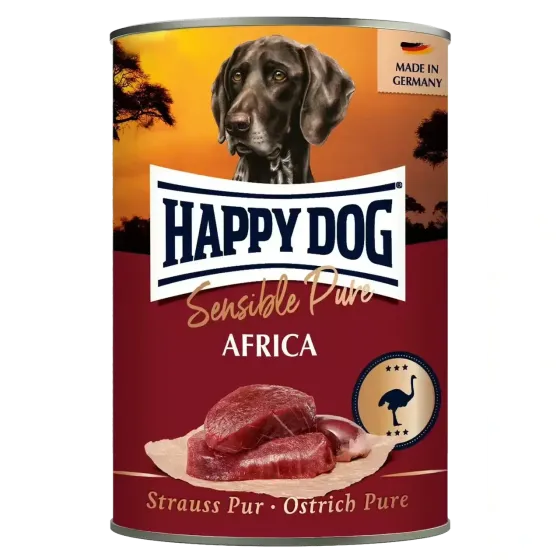 Happy Dog влажный корм для собак со страусом Sens Pure Straus, 400 г Винница